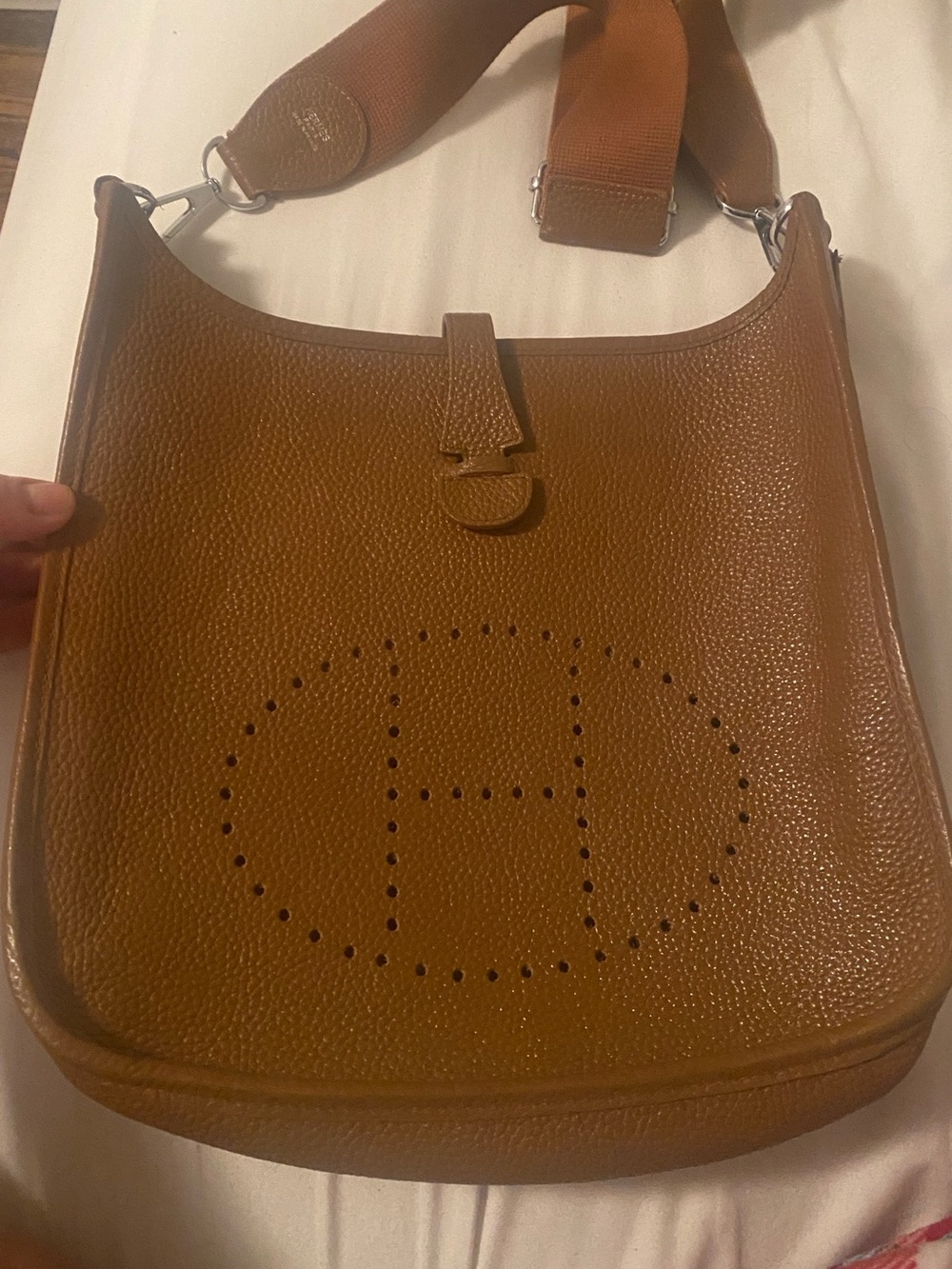 Hermes Brown Evelyne Crossbody Bag